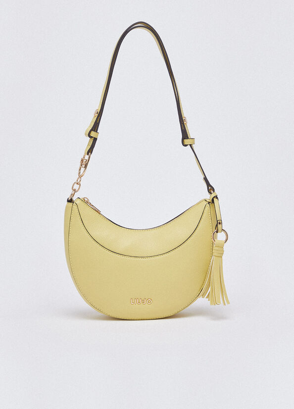 Borsa hobo media con charm