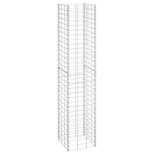 NNEVL Gabion Raised Beds 3 pcs 30x30x150 cm Iron