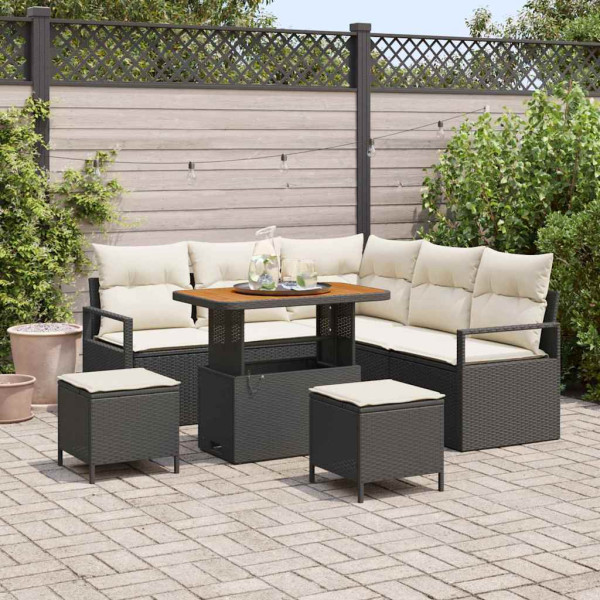 Zestaw Mebli Ogrodowych Rattan Poduszki Na Taras Balkon Ogród Na Balkon