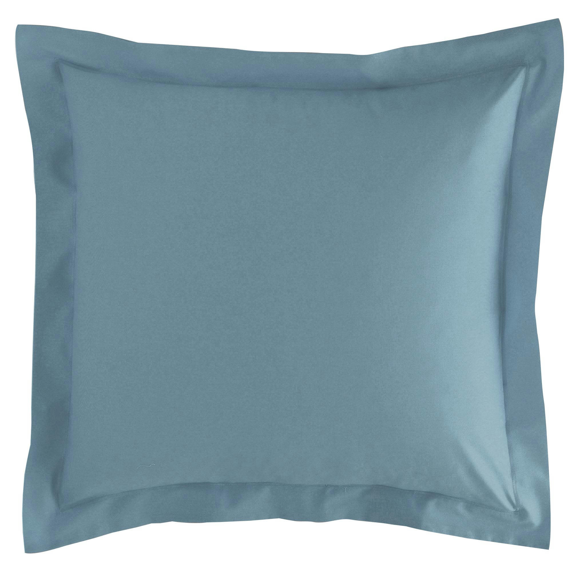 PERCALE 2015 - Taie volant 50x70 bleu glacier en coton