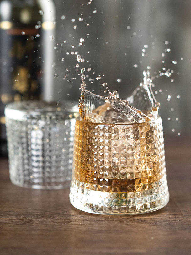 Lot de 4 gobelets whisky - la rochere transparent