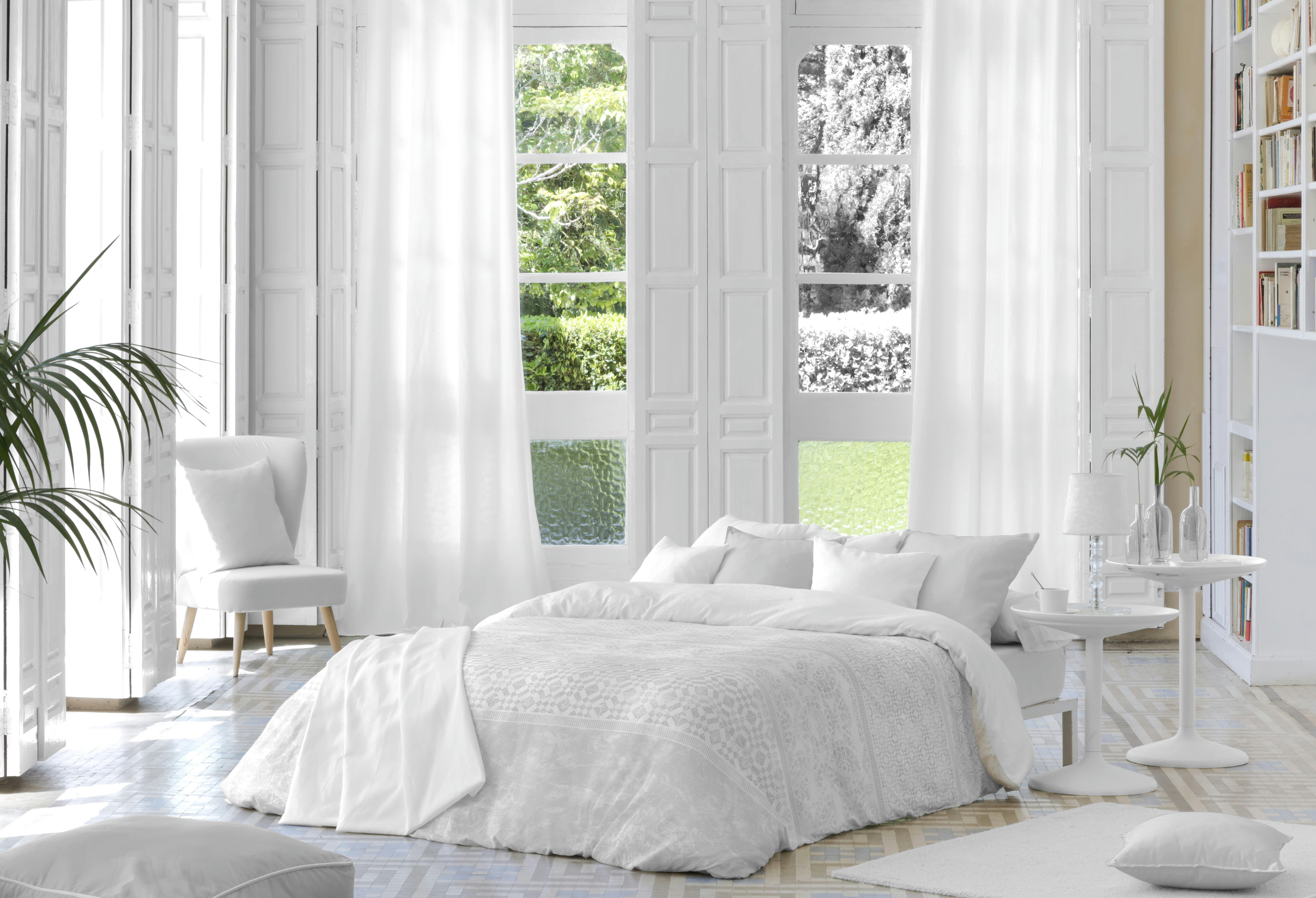 BARI HDC - Housse de couette en coton bicolore 155x220