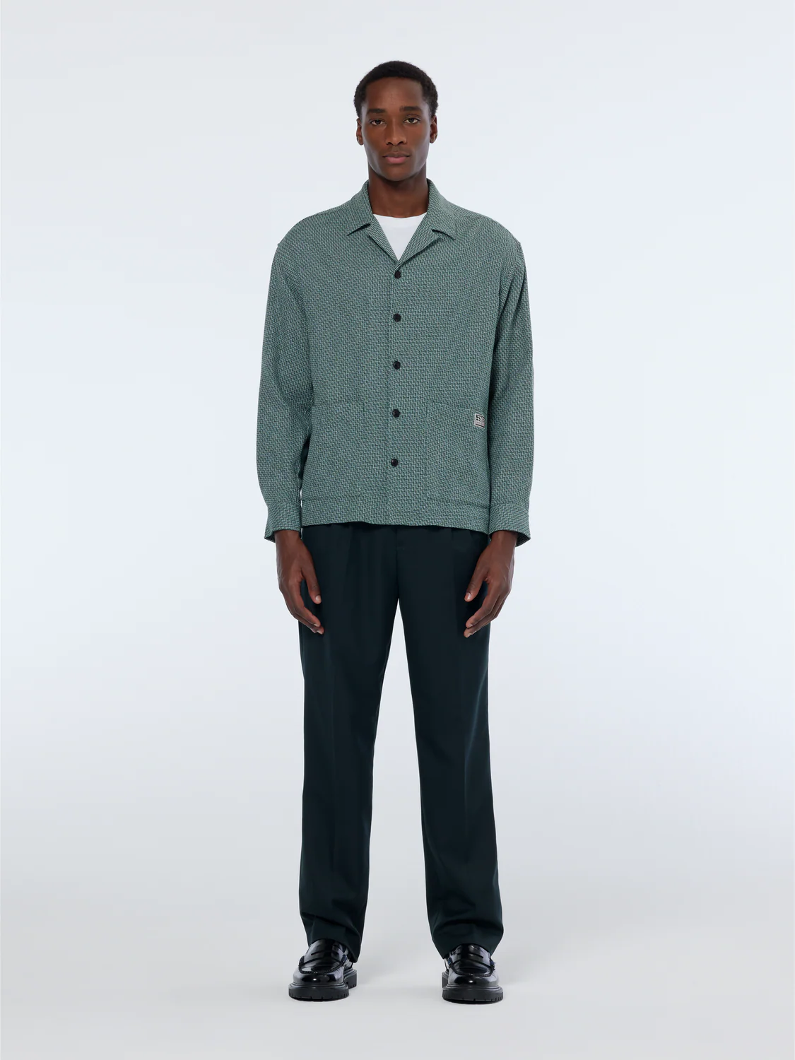 Relaxed Fit Structured Overshirt