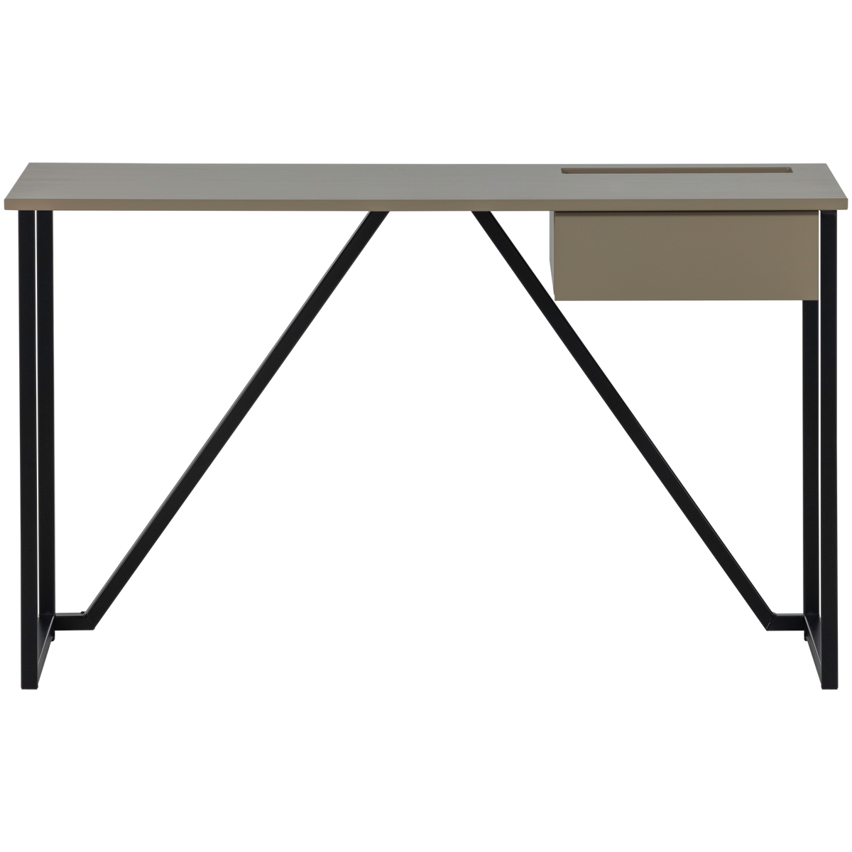 WOOOD bureau New Julius - Grenen - Mud - 75x126x53