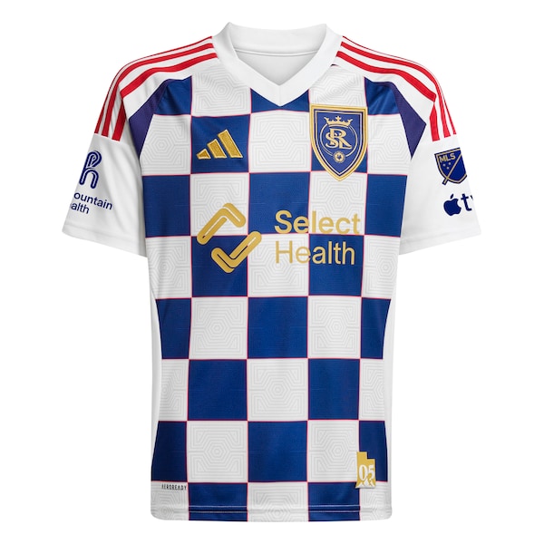 Justen Glad Real Salt Lake adidas 2025 Grid City Authentic Player Jersey - White