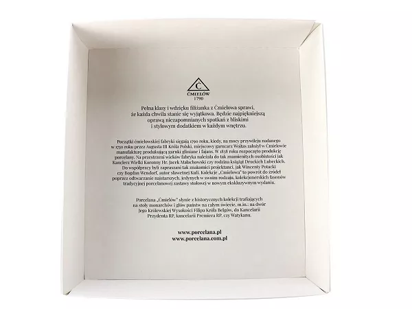 Filiżanka ze spodkiem 0,17 L / 14 cm Ćmielów - Alaska Blue Circus G909 GIFT BOX