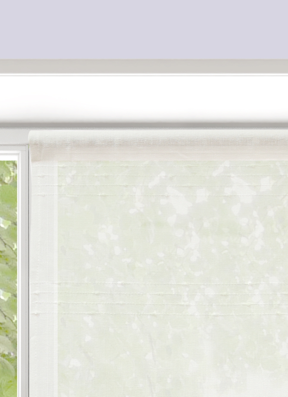 VITRAGE RAYURES HORIZONTALES EN RELIEF 90 X 160CM ECRU