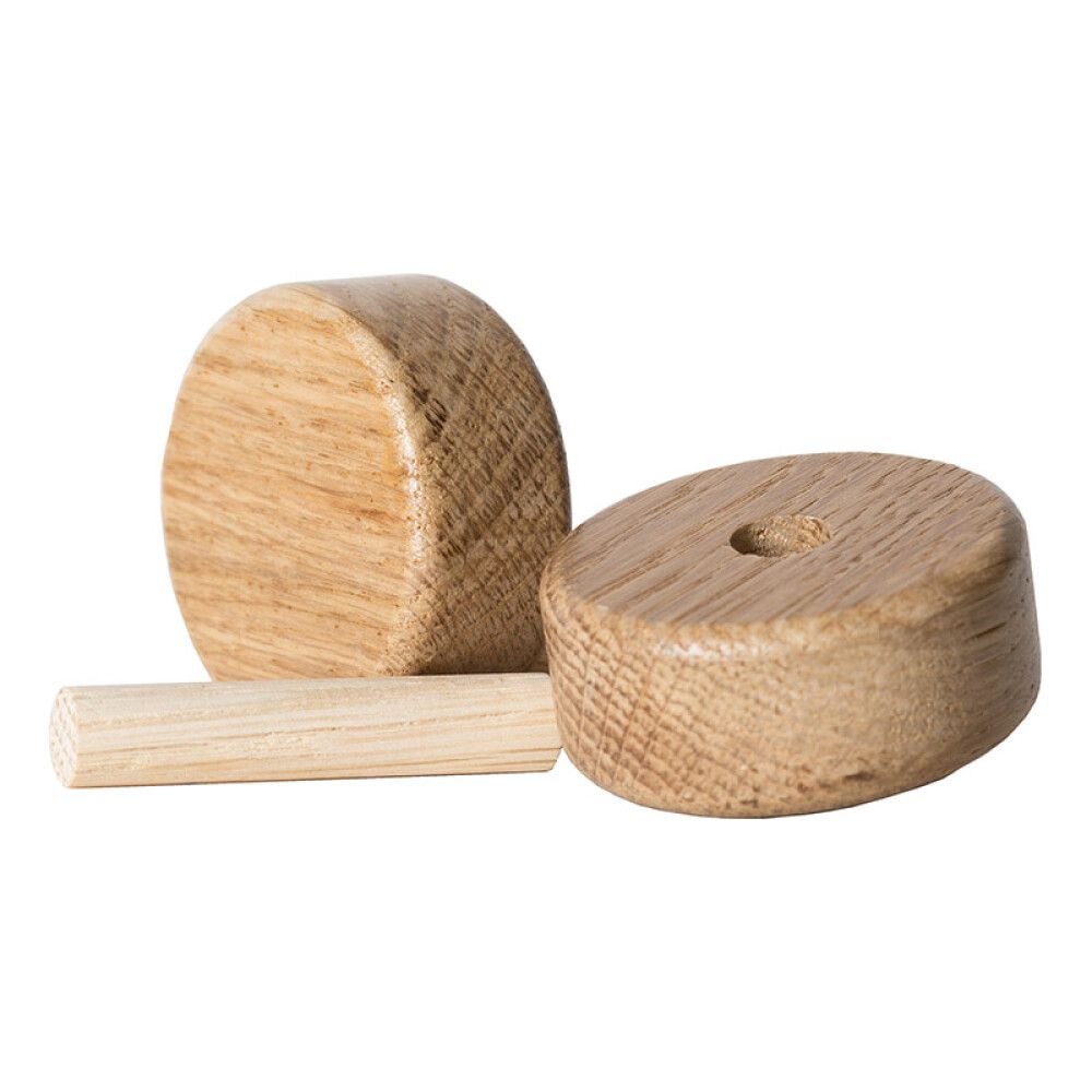 ENDEKNOPPER LUNDBERGS 14 SOLID MATTLAKKERT