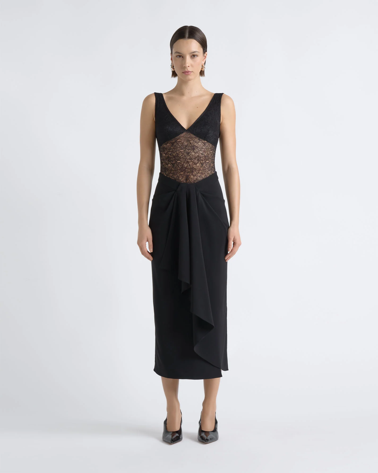 Scoop Neck Lace Bodysuit
