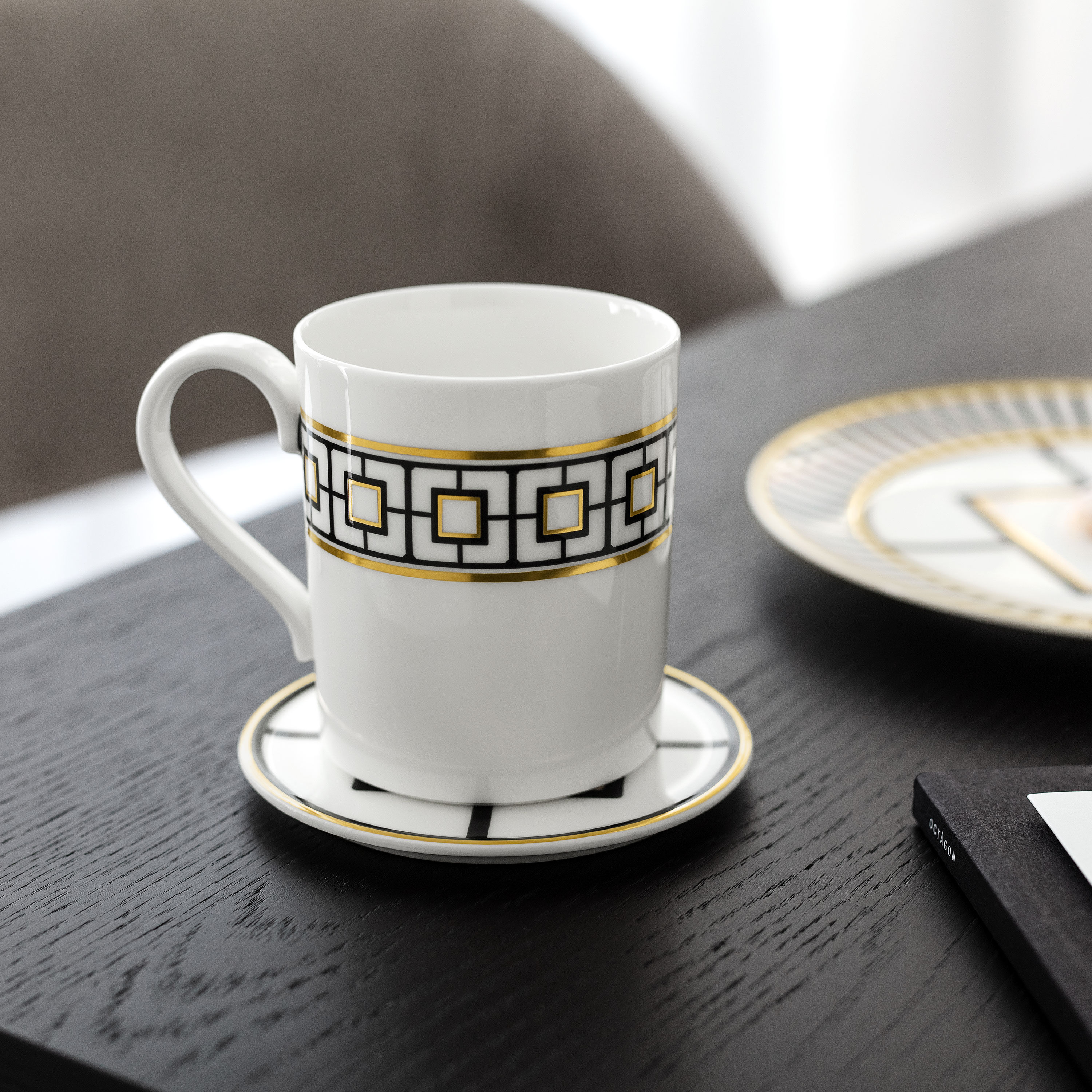 MetroChic Mug - Multi-colored, 8.8 oz, Premium Bone Porcelain