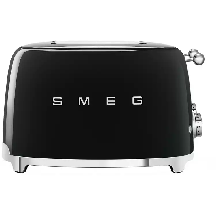 Smeg TSF03BLUK 50's Style Retro 4 Slice Toaster - Black