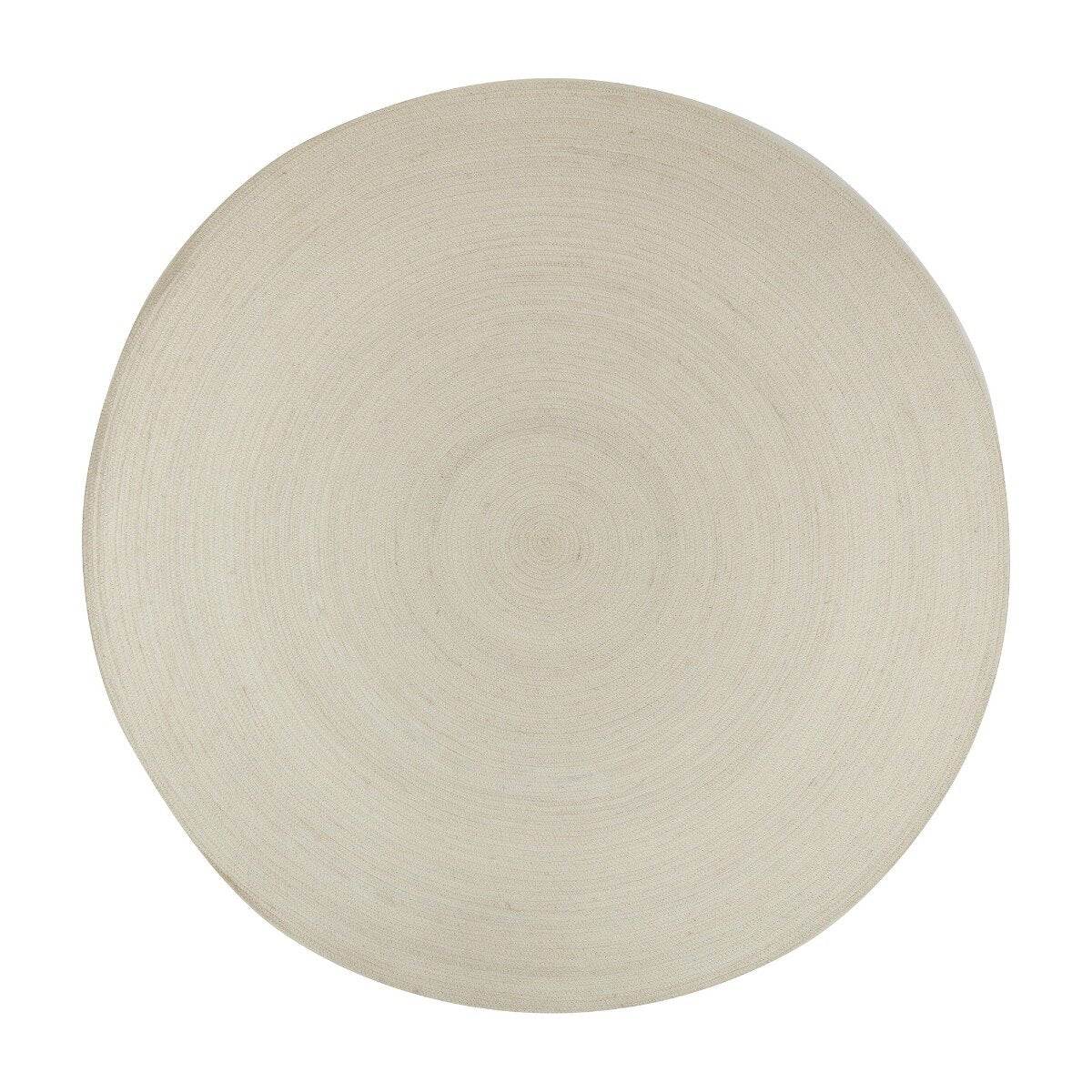 Interieur05 Rond wollen vloerkleed Gapo wit
