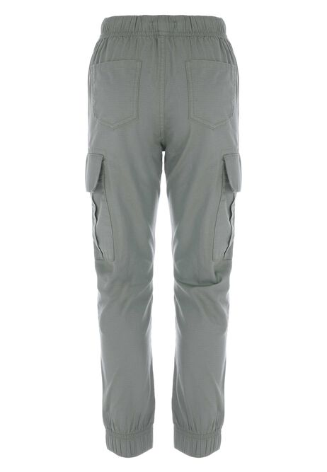 Older Boys Khaki Ripstop Cargo Trousers