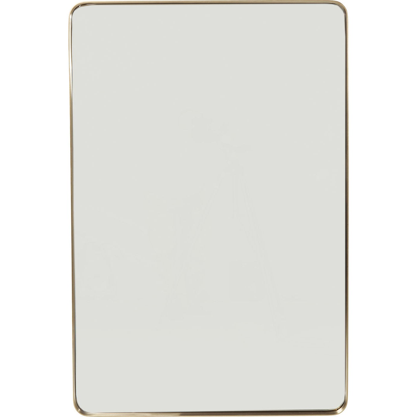 Kare Design Spiegel Curve rechthoekig 120x80cm messing