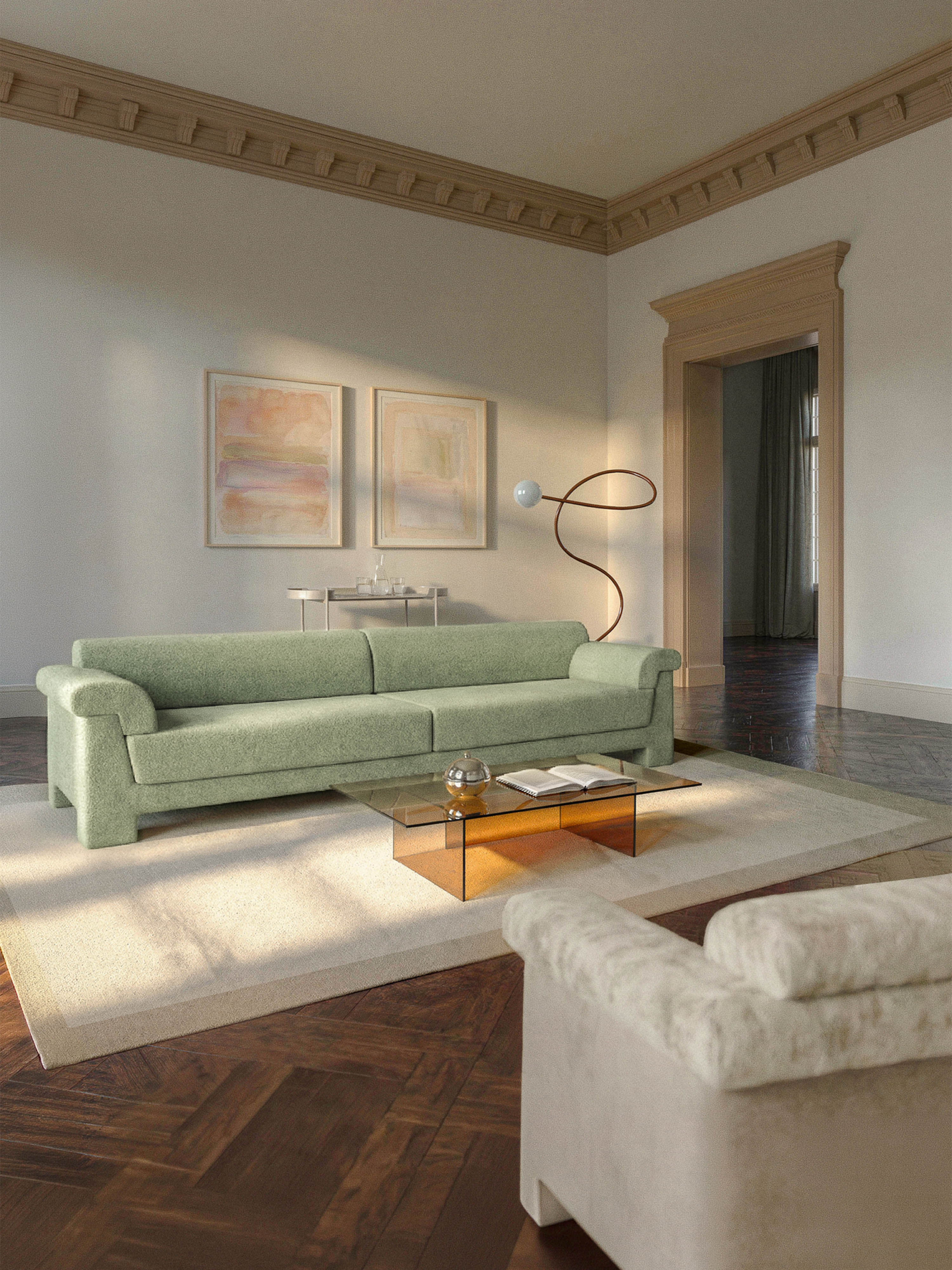 Bouclé-Sofa Atlas (4-Sitzer)