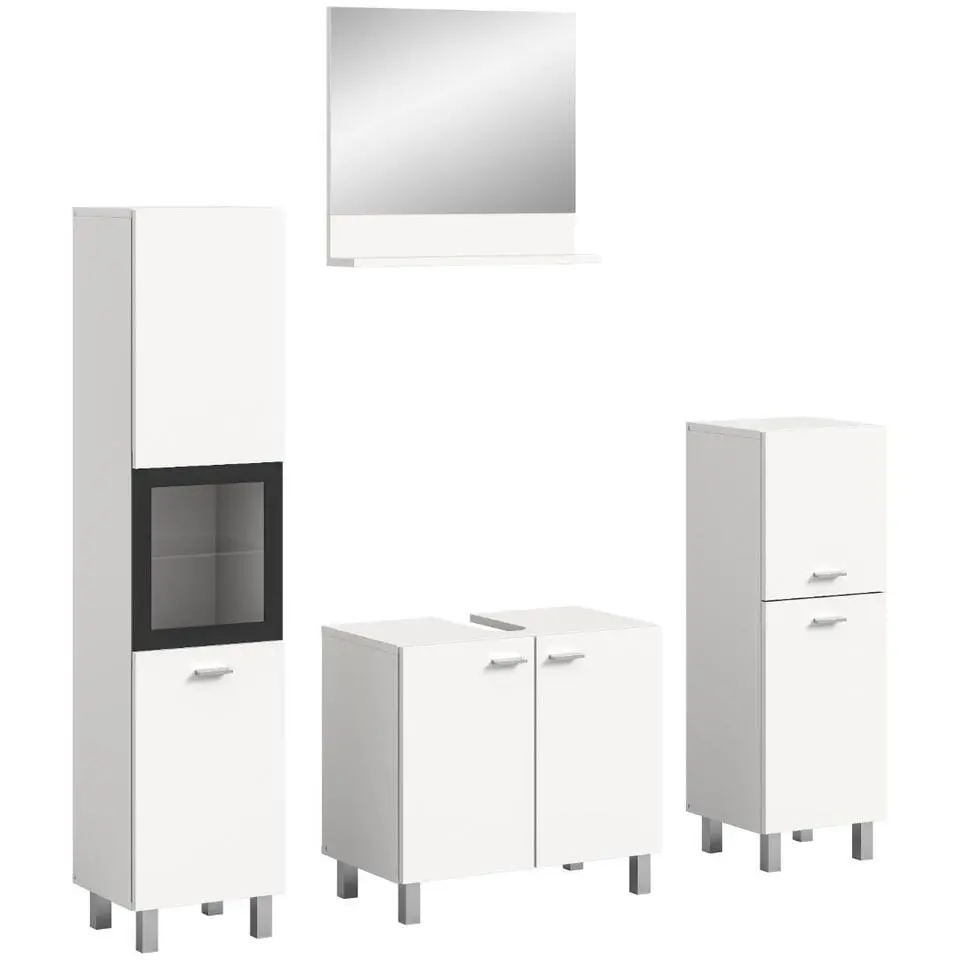 Hioshop Boston badkamermeubelset B13 wit