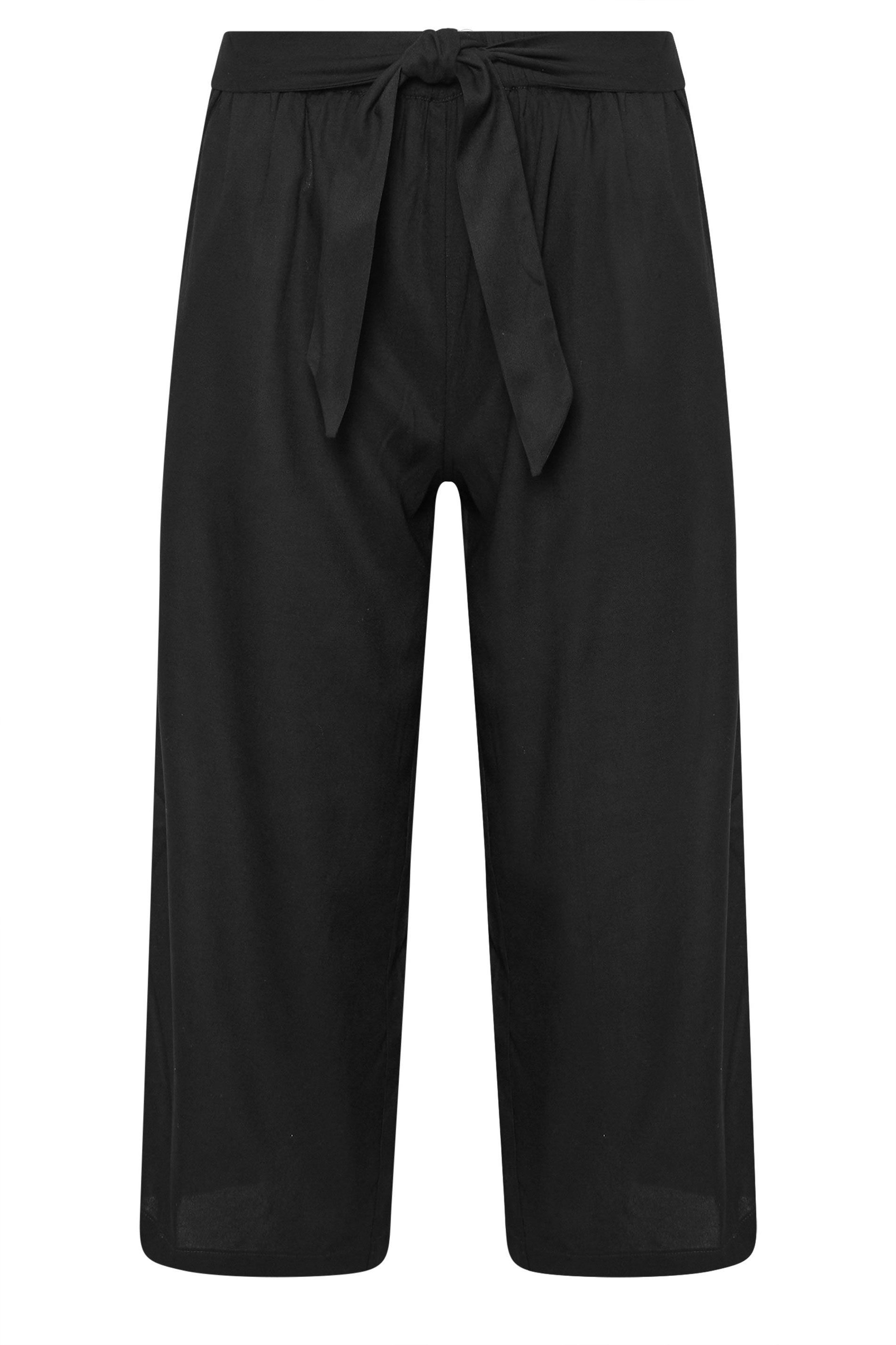 PixieGirl Petite Cropped Wide Leg Trousers