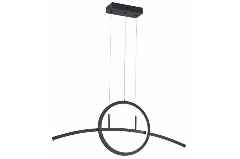 Lampa wisząca Evora czarna LED 1x32W Neutralna biel 2560lm Reality