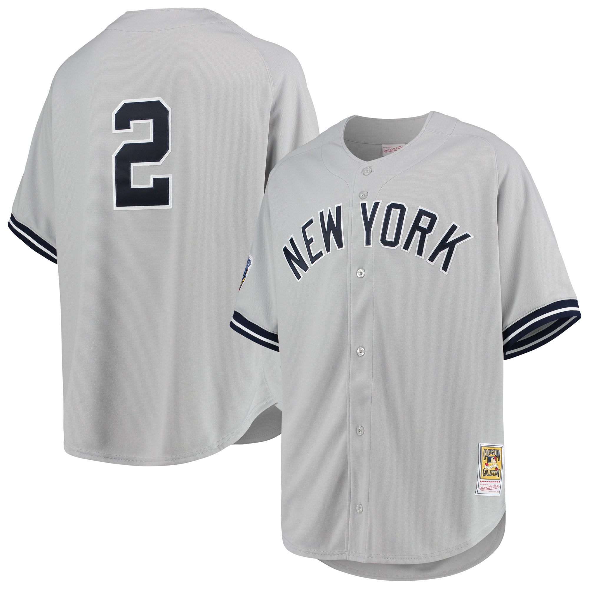 Derek Jeter New York Yankees 1997 Cooperstown Collection Authentic Jersey - White/Gray
