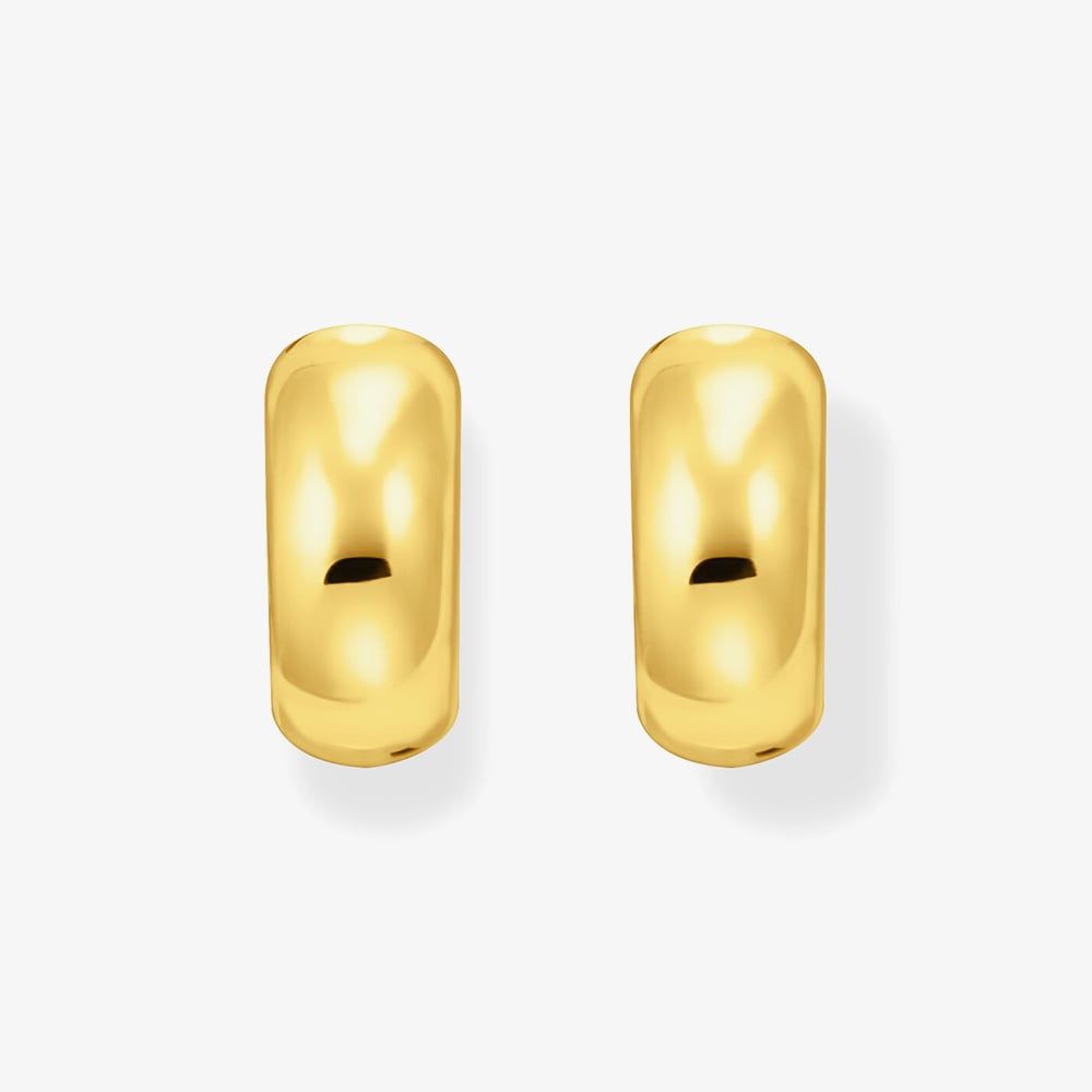 THOMAS SABO Gold Plated 16mm Chunky Hoop Earrings CR741-413-39