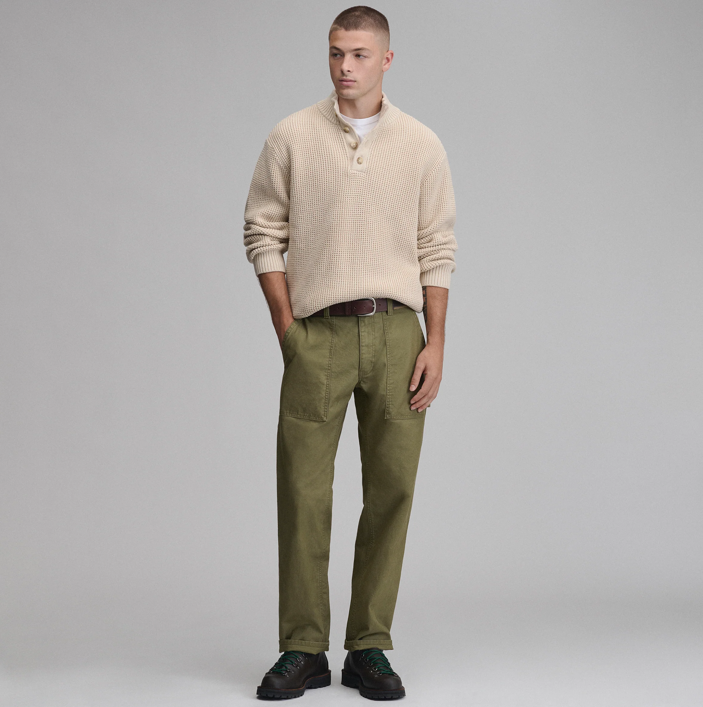 Men's Signature Button-Up Sweater