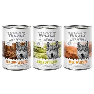 Wolf of Wilderness Adult Single Protein Mixed Packs