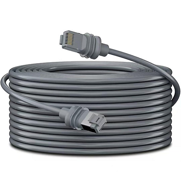 5m Elfcam - Câble Starlink Gen 3, Ethernet Cat6 26AWG, Intérieur/Extérieur, Rallonge pour Starlink Gen 3/Mini