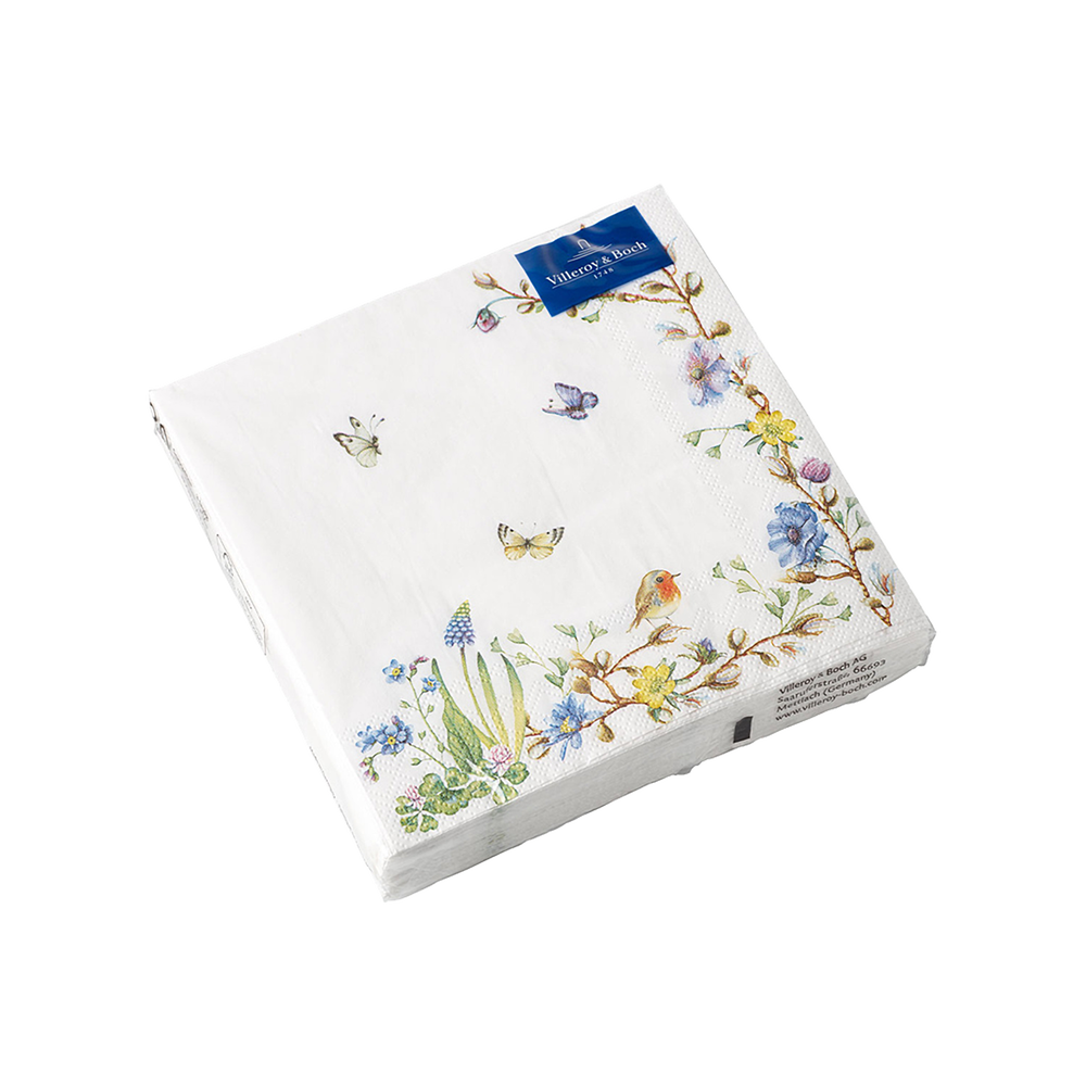 Spring Fantasy Napkins - Multi-colored, 9.9'' x 9.9'' x 0.1'', paper