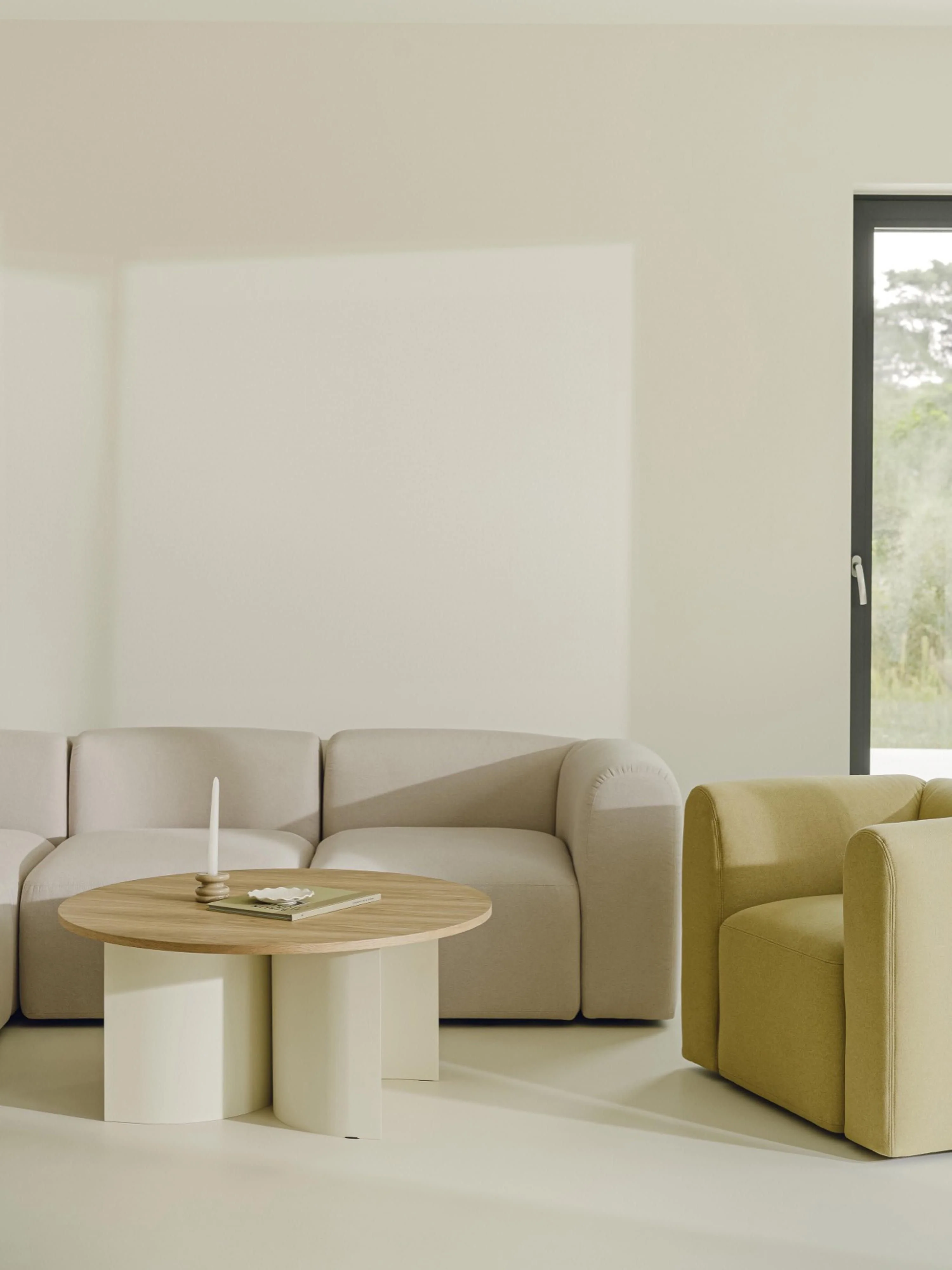 Runder XL-Couchtisch Gavo