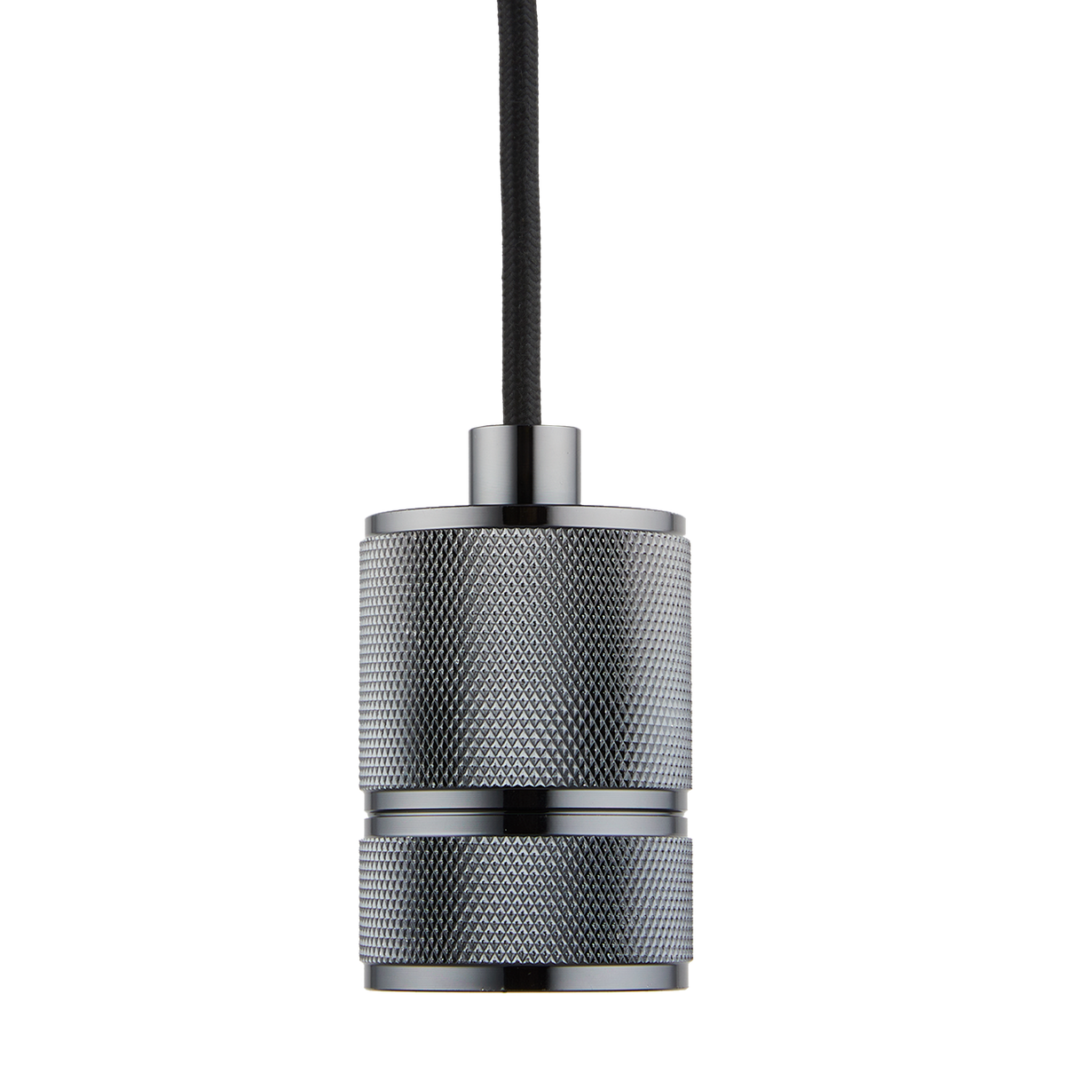 Lighto | Pendel Zwart Titanium E27 fitting | Classic | 1.5m Snoer | Met Plafondkap