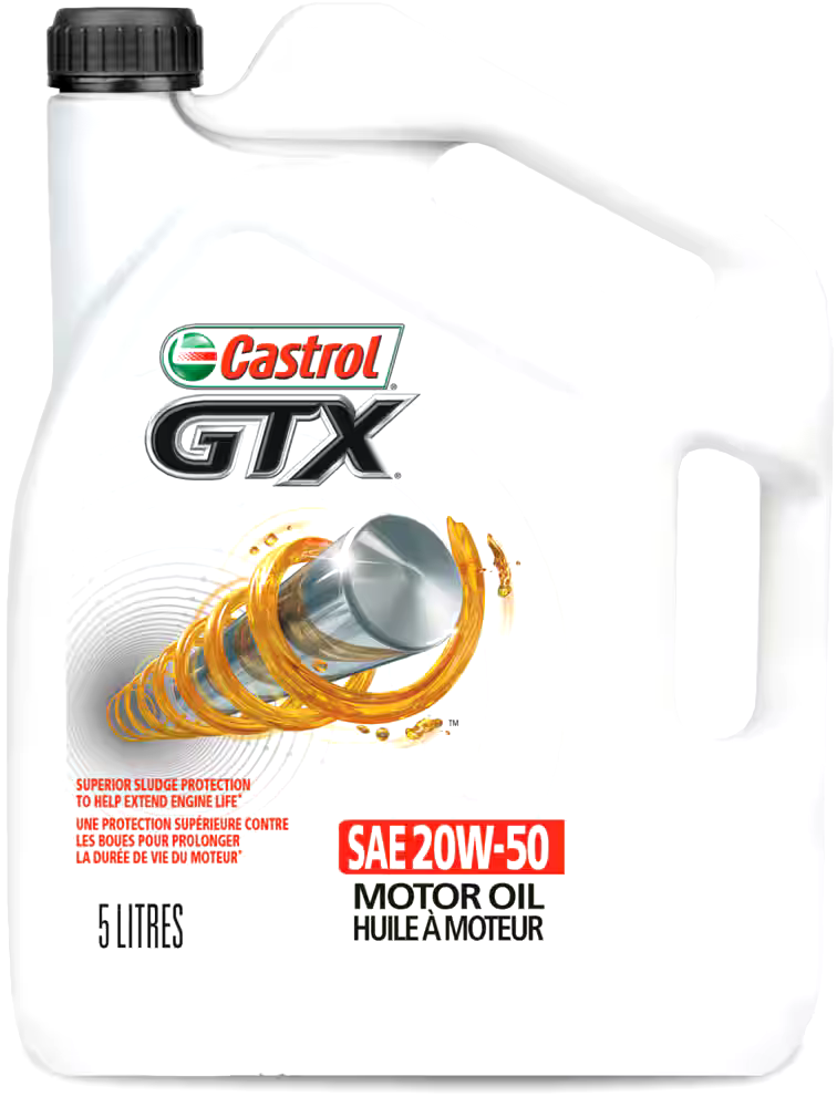 Castrol GTX 20W50 Conventional Engine/Motor Oil, 5-L