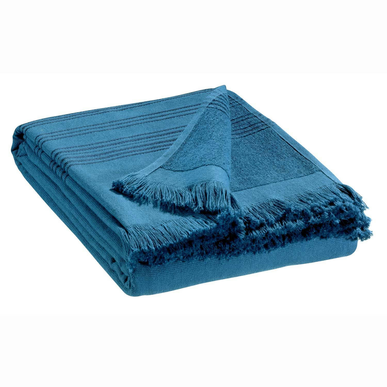 CANCUN - Drap hammam  en coton acier 90 x 180