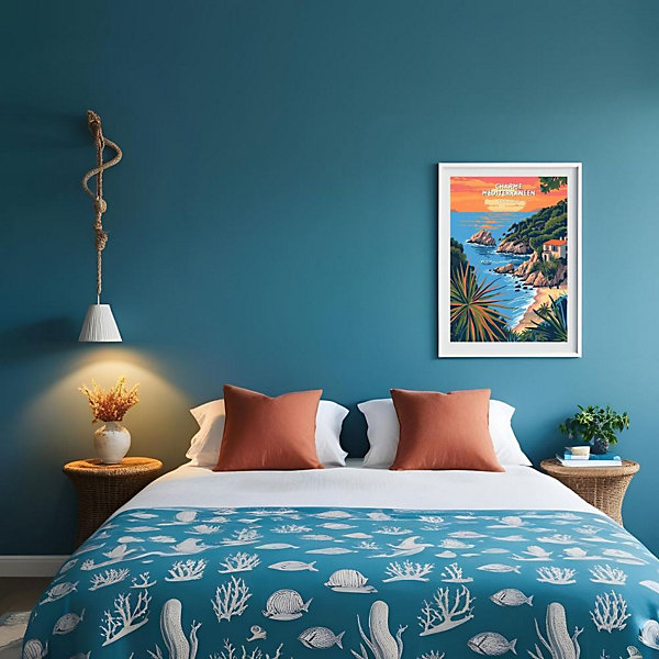 Affiche - Charme méditerranéen - Posters de nos Régions - Format A2 - Très Grand 59,4cm x 42cm