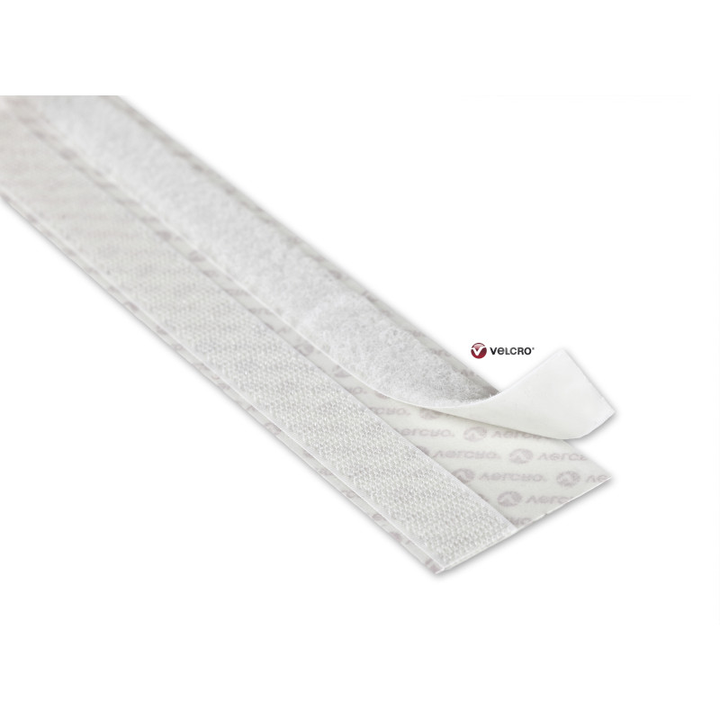 Ruban adhésif auto-agrippant Fixation Extrême blanc 20 mm x 1 m CHAPUIS