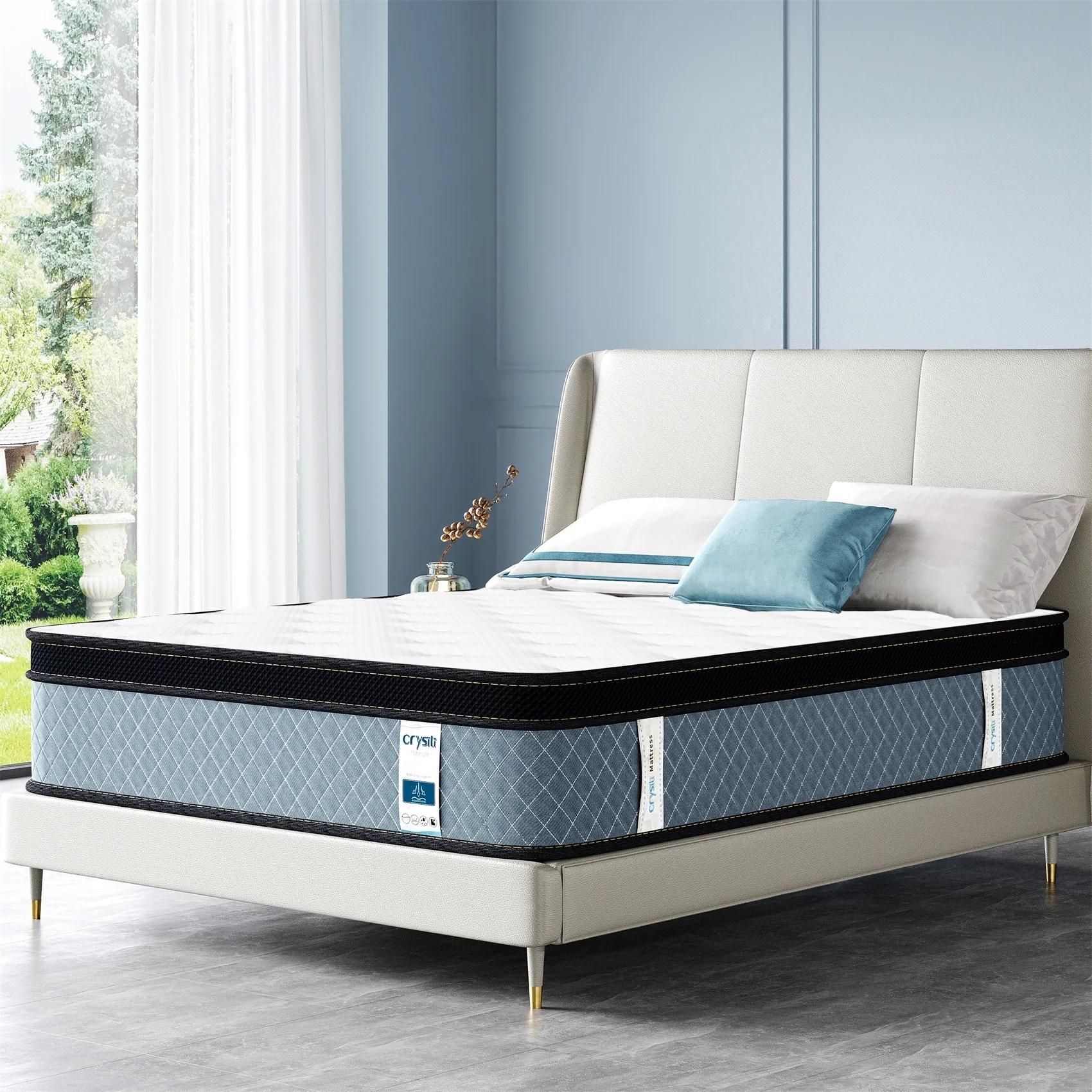 8 Cooling Medium Hybrid Memory Foam Mattress In a Box