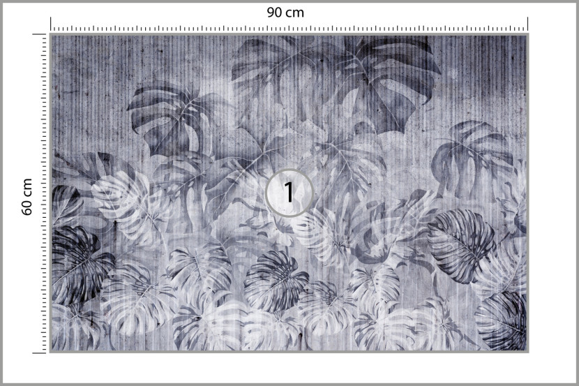 Fototapeta Abstrakcyjne Monstery Na Betonie 90x60cm