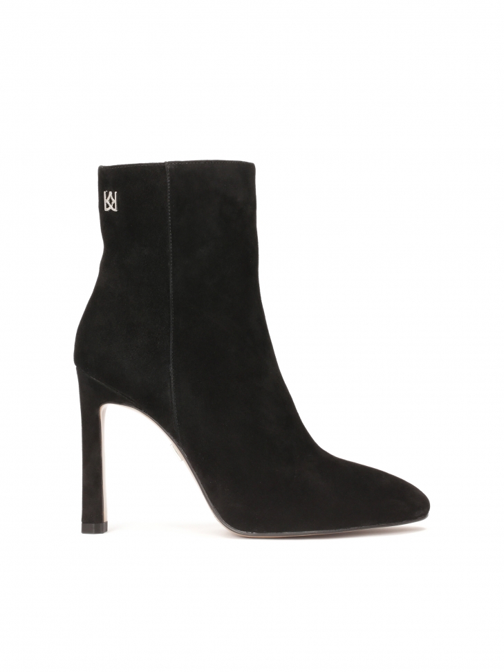 Black suede boots