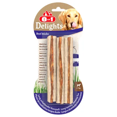 8in1 Delights Chew Sticks Beef