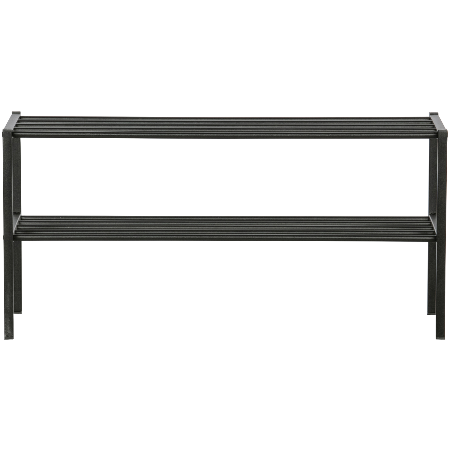 WOOOD schoenenrek Ferro - Metaal - Zwart - 40x85x35