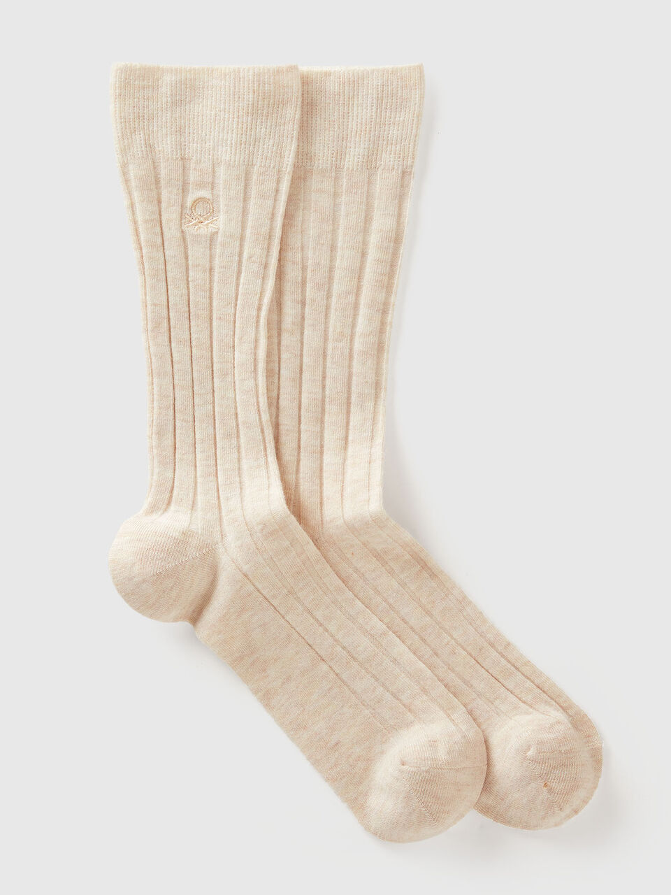 High socks in cashmere blend