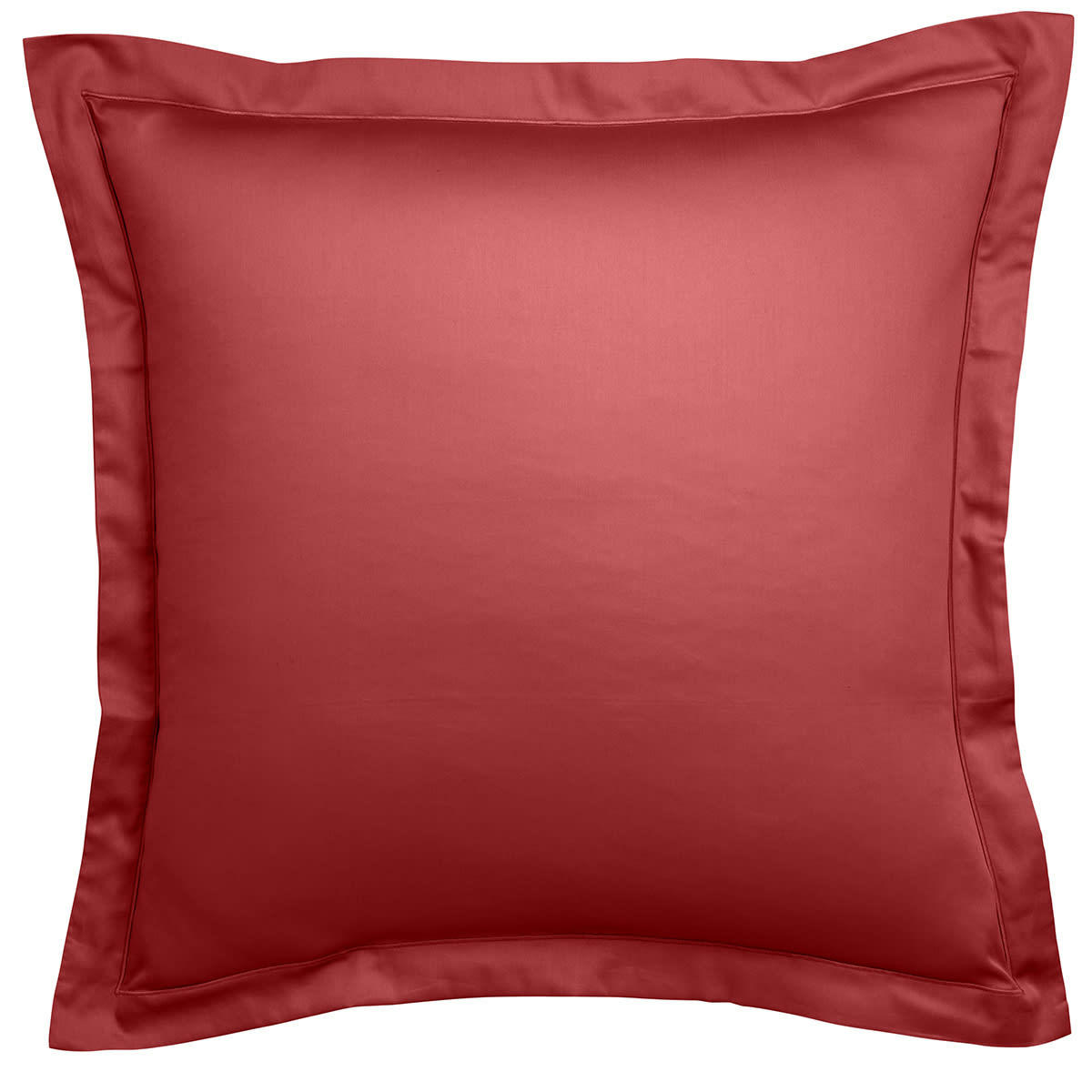 PARTITION - Taie d'oreiller   Satin de coton Coloris Rouge 50x75 cm - DODO