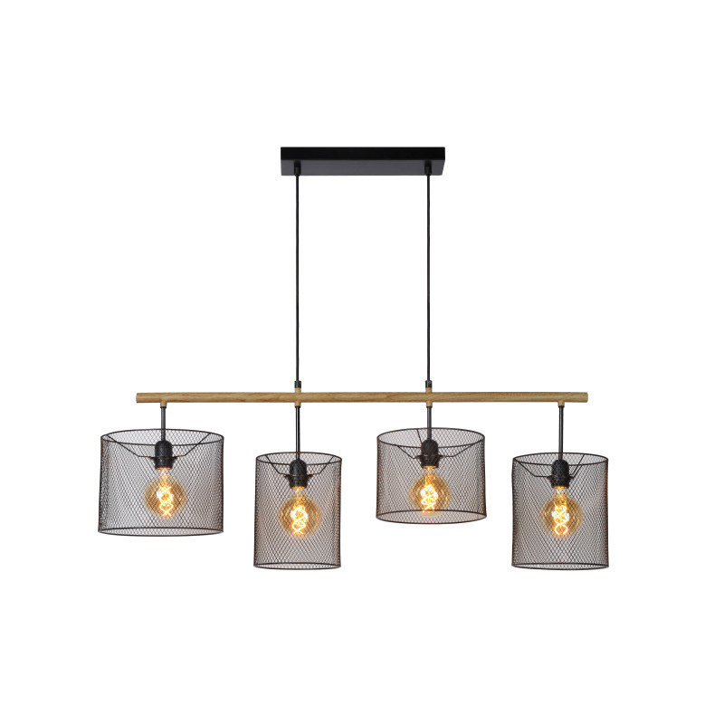 Suspension Baskett E27 4 x 60 W LUCIDE
