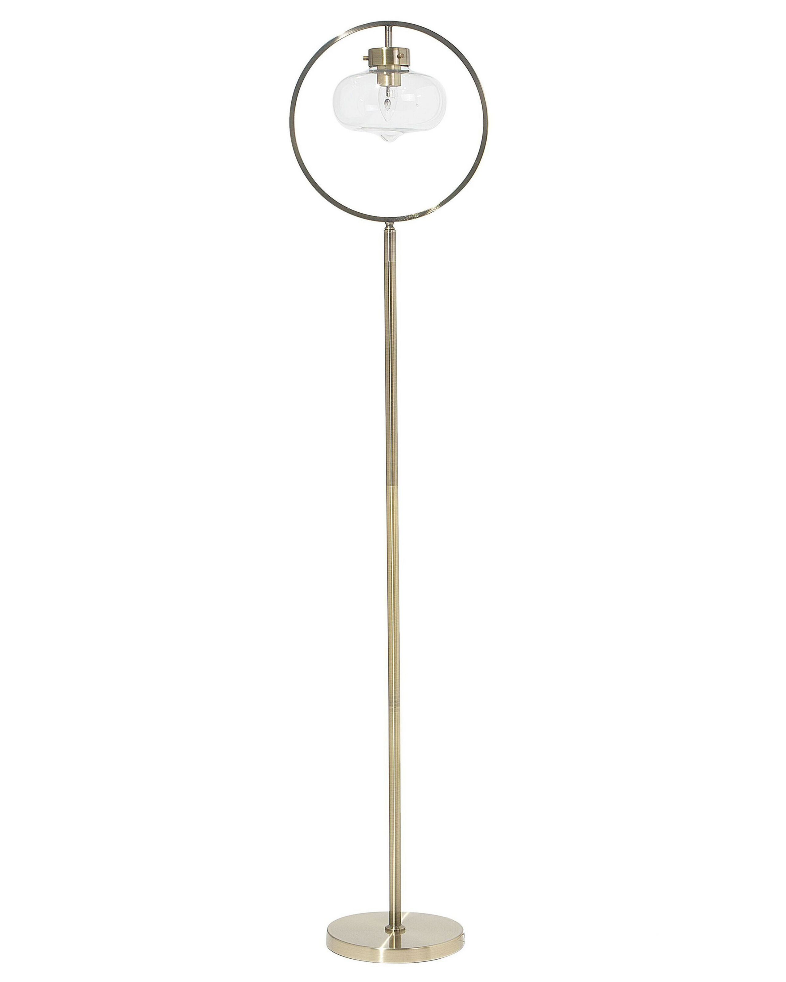 Lampa stojąca metalowa 165cm złota
