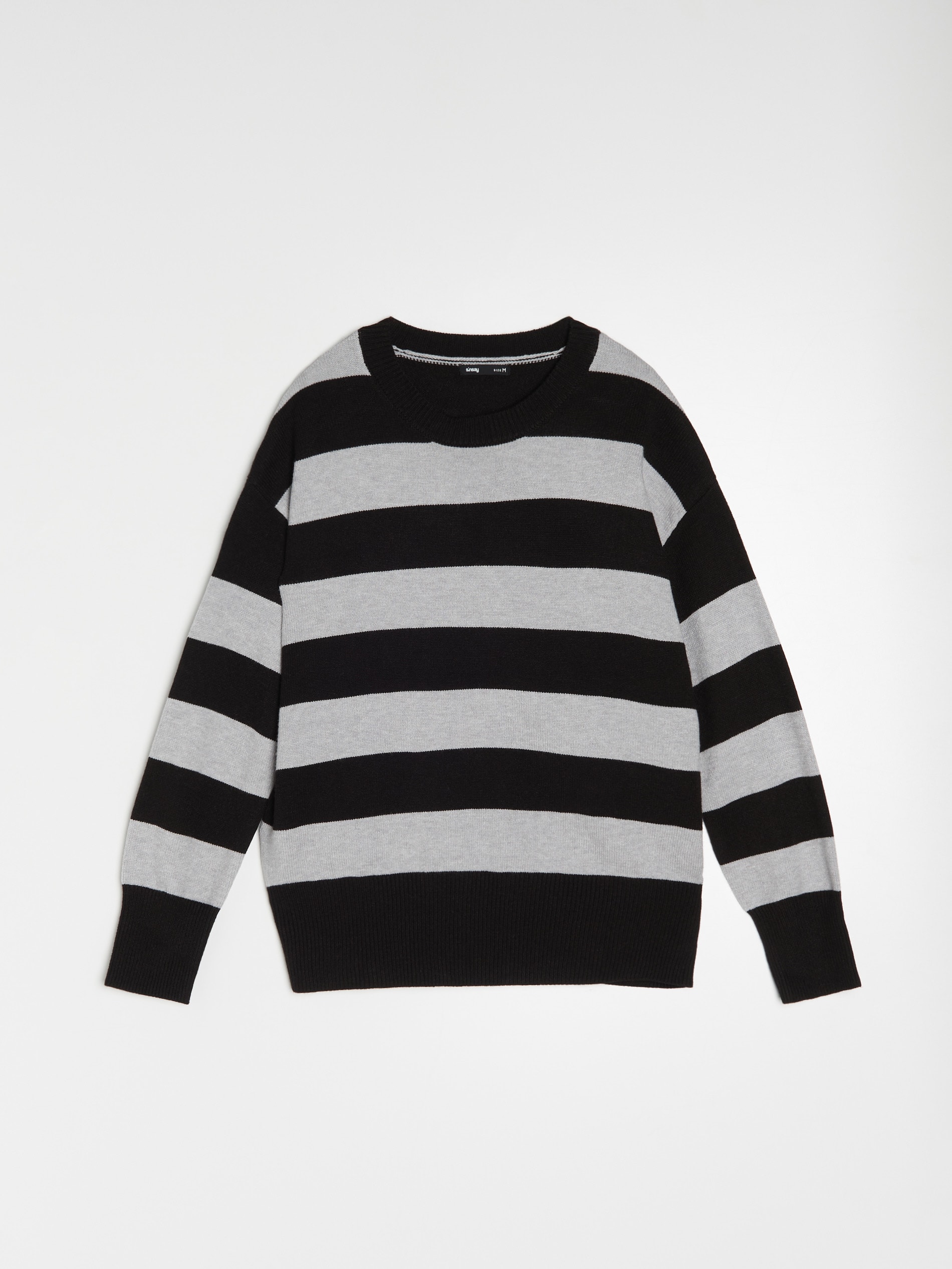 Sweter w paski z wiskozy