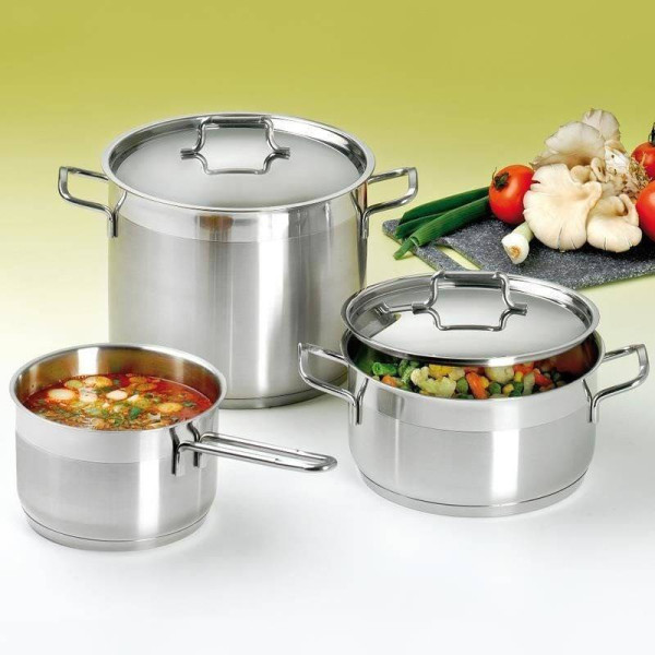 Garnek stalowy z pokrywką ANETT 14 cm, 700 ml