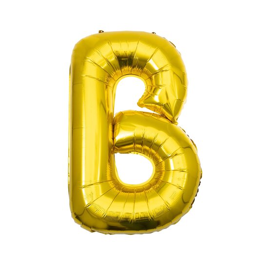 Extra Large Gold Foil Letter B Balloon