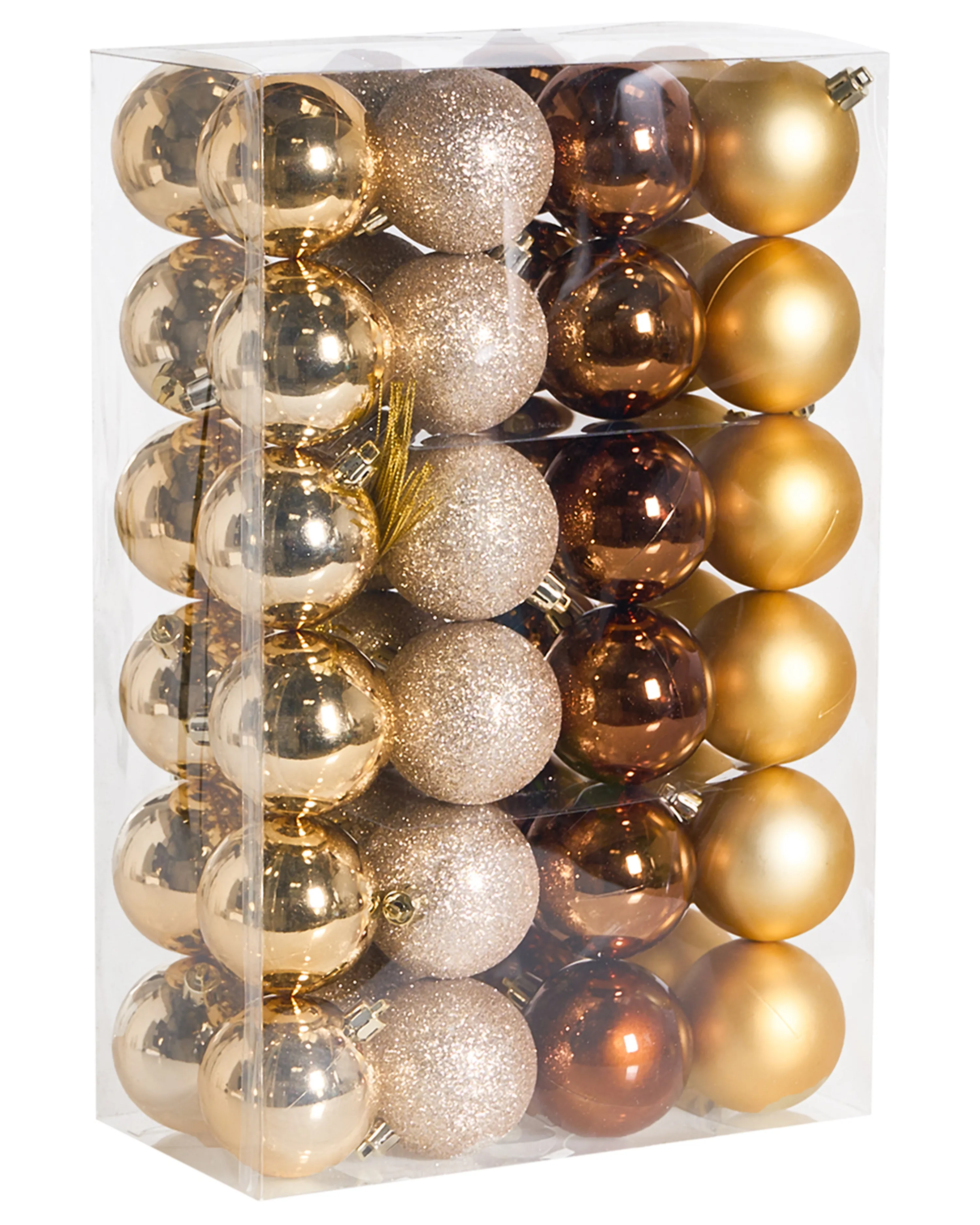 Set of 48 Baubles KOLIMA Gold