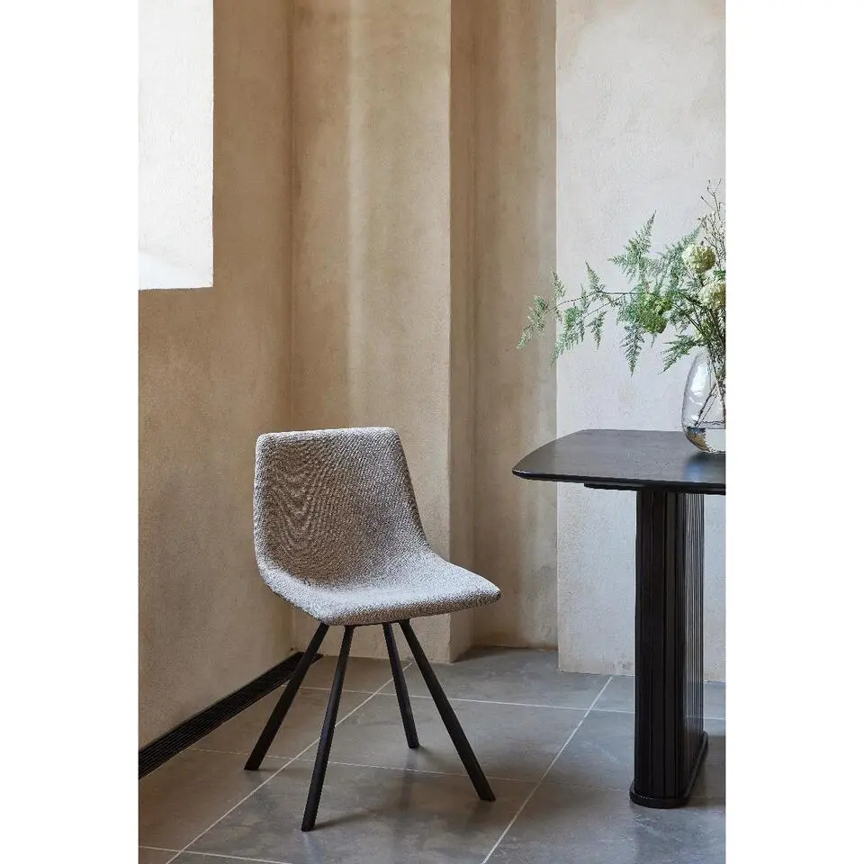 Nordic Home - Ronan eetkamerstoel stof - lichtgrijs