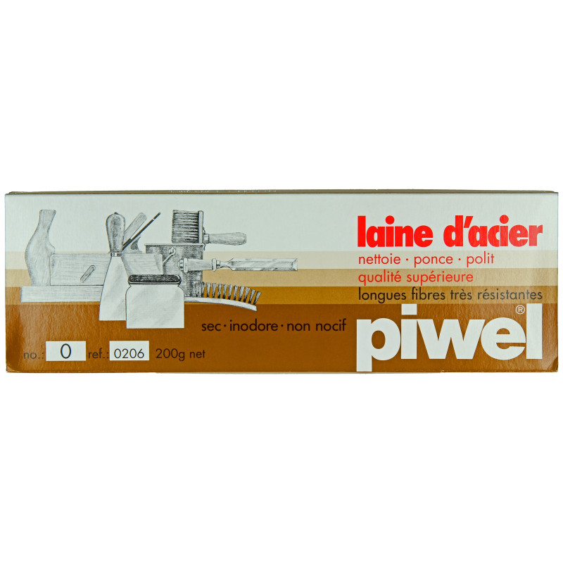 Laine d'acier n°0 200 g PIWEL