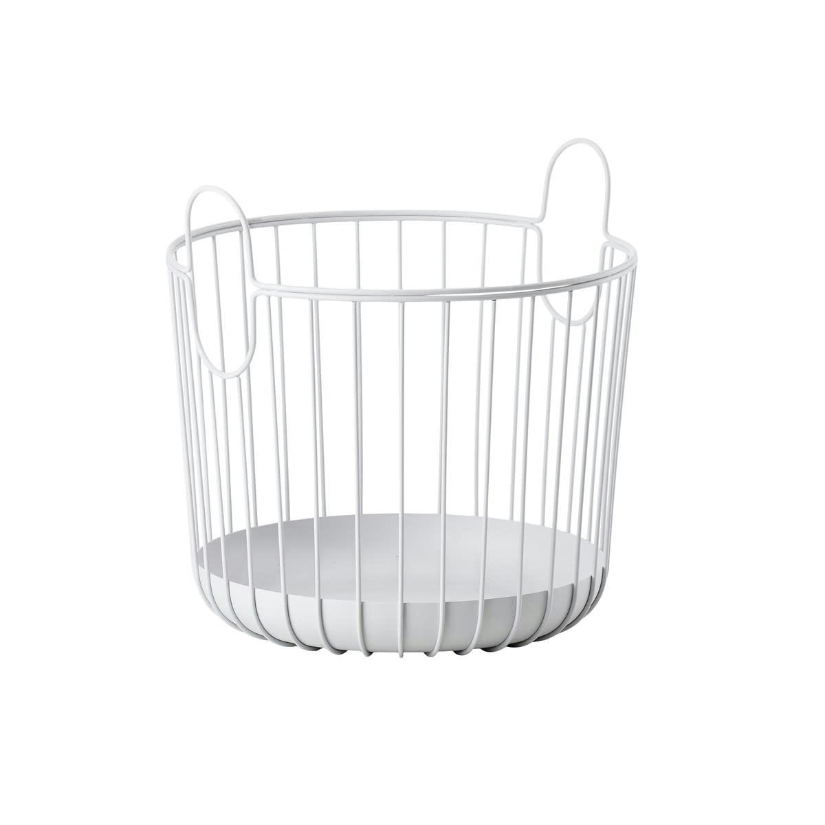 INU - Panier en fer gris clair